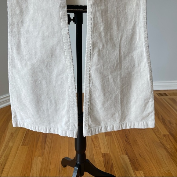 Hollister High Rise Flare 1R waist 25 ivory cream corduroy flare pants festival - Picture 11 of 15